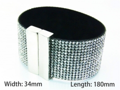 Wholesale Bracelets (Leather) (Natural Crystal)-HY81B0425HMX