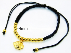 HY Wholesale Stainless Steel 316L Bracelets (18K-Gold Color)-HY81B0046HI0