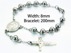 HY Wholesale Rosary Bracelets Stainless Steel 316L-HY76B0527MW