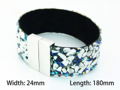 Wholesale Bracelets (Leather) (Natural Crystal)-HY81B0444HLY