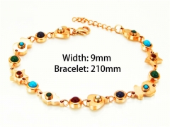 HY Wholesale Stainless Steel 316L Bracelets (14K-Rose Gold Color)HY90B0157ILS