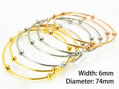 HY Jewelry Wholesale Stainless Steel 316L Bangle (Merger)-HY58B0118HJX