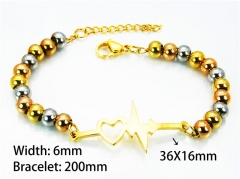 HY Wholesale Rosary Bracelets Stainless Steel 316L-HY76B0320NT