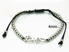 HY Wholesale Rosary Bracelets Stainless Steel 316L-HY76B0835LW