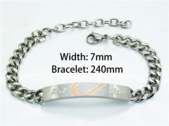 Stainless Steel 316L Bracelets (Steel Color)-HY55B0673NV