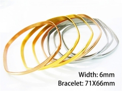 HY Jewelry Wholesale Stainless Steel 316L Bangle (Merger)-HY58B0186HJD