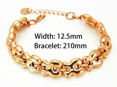 HY Wholesale Stainless Steel 316L Bracelets (14K-Rose Gold Color)HY90B0055IZL