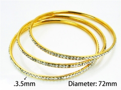 HY Jewelry Wholesale Stainless Steel 316L Bangle (Merger)-HY58B0130HHX