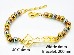 HY Wholesale Rosary Bracelets Stainless Steel 316L-HY76B0314NS