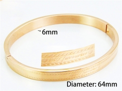 Stainless Steel 316L Bangle (Popular)-HY42B0044HCA