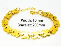 HY Wholesale Stainless Steel 316L Bracelets (18K-Gold Color)-HY90B0054IWW