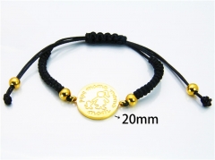 HY Wholesale Stainless Steel 316L Bracelets (18K-Gold Color)-HY81B0068HJZ