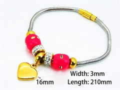 Stainless Steel 316L Bracelets (18K-Gold Color)-HY12B0373HKE