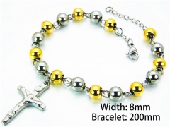 HY Wholesale Rosary Bracelets Stainless Steel 316L-HY76B0519MG