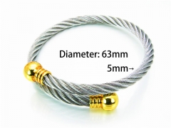 HY Jewelry Wholesale Stainless Steel 316L Bangle (Steel Wire)-HY58B0191HFF