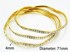 Stainless Steel 316L Bangle (Merger)-HY58B0126HID