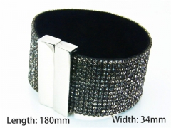 Wholesale Bracelets (Leather) (Natural Crystal)-HY81B0424HMZ