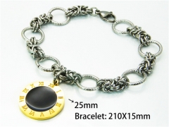 HY Wholesale Stainless Steel 316L Bracelets (18K-Gold Color)-HY81B0173HOS