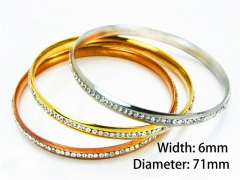 HY Jewelry Wholesale Stainless Steel 316L Bangle (Merger)-HY58B0134HNR