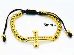 HY Wholesale Rosary Bracelets Stainless Steel 316L-HY76B0809NF