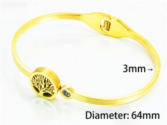 Stainless Steel 316L Bangle (Popular)-HY59B0857HIE