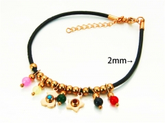 HY Wholesale Stainless Steel 316L Bracelets (14K-Rose Gold Color)HY90B0136HLD