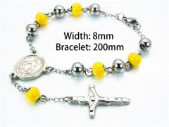 HY Wholesale Rosary Bracelets Stainless Steel 316L-HY76B0525MF