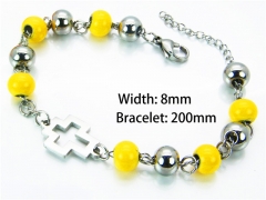 HY Wholesale Rosary Bracelets Stainless Steel 316L-HY76B0523MQ