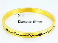 Stainless Steel 316L Bangle (Popular)-HY42B0028HKC
