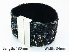 Wholesale Bracelets (Leather) (Natural Crystal)-HY81B0430HMU