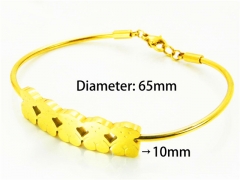 HY Wholesale Stainless Steel 316L Bracelets (18K-Gold Color)-HY90B0196HNZ