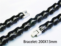 Stainless Steel 316L Bracelets (Bike Chain)-HY55B0158I80