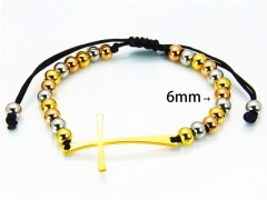 HY Wholesale Rosary Bracelets Stainless Steel 316L-HY76B0804NW