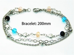 HY Wholesale Stainless Steel 316L Bracelets (Steel Color)-HY81B0166HHG