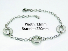 Stainless Steel 316L Bracelets (Steel Color)-HY12B0376JZ