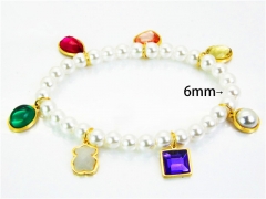 Stainless Steel 316L Bracelets (Colorful)-HY90B0216HPE