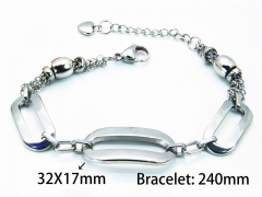 HY Wholesale Stainless Steel 316L Bracelets (Steel Color)-HY55B0153MA