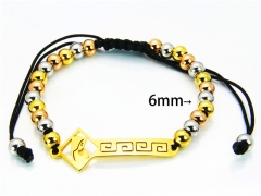 HY Wholesale Rosary Bracelets Stainless Steel 316L-HY76B0810NG