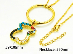 Copper Material Necklaces-HY90N0056HNW