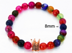 HY Stainless Steel Bracelets (Colorful)-HY35B0627HJD