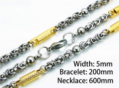HY Wholesale Necklaces Bracelets Sets (Two Tone)-HY55S0229IJC