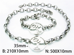 HY61S0300HKAHY Wholesale Necklaces Bracelets (Steel Color)-