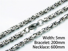 HY55S0234HMZHY Wholesale Necklaces Bracelets (Steel Color)-