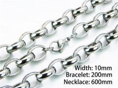 HY61S0292HHZHY Wholesale Necklaces Bracelets (Steel Color)-