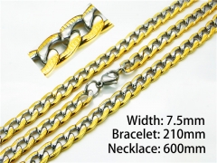 HY Jewelry Necklaces and Bracelets Sets-HY61S0363HKS