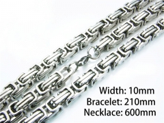 HY61S0385IMLHY Wholesale Necklaces Bracelets (Steel Color)-