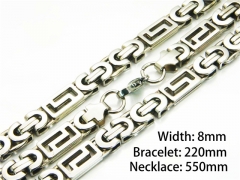 HY08S0273IIBHY Wholesale Necklaces Bracelets (Steel Color)-