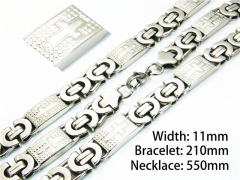 HY08S0132ILSHY Wholesale Necklaces Bracelets (Steel Color)-