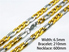 HY Wholesale Necklaces Bracelets Sets (Two Tone)-HY61S0309HDD