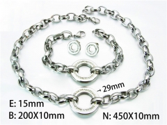 HY61S0310IKDHY Wholesale Necklaces Bracelets (Steel Color)-